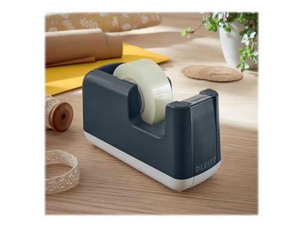 Leitz Cosy - Dispenser med kontortape - skrivebord - fløyelsgrå dispenser