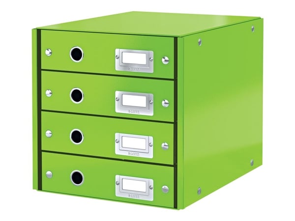 Leitz Click & Store WOW - Lådskåp - 4 lådor - för A4 (210 x 297 mm) - grön