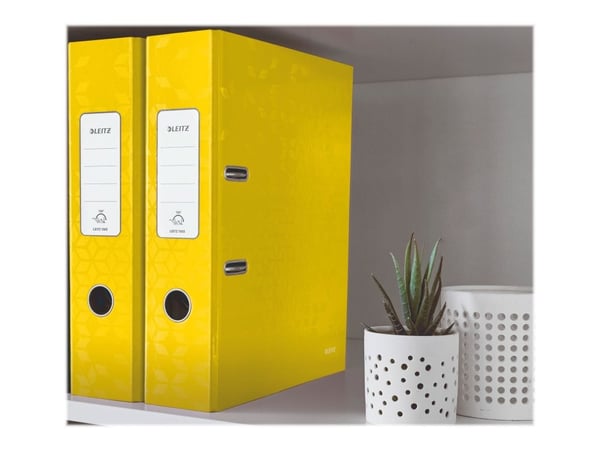 Leitz 180° WOW, A4, Pyöreä rengas, Pahvi, Keltainen, 600 arkkia, 80 g/m²