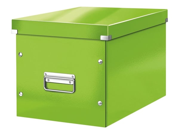 Leitz Box Click & Store WOW säilytyslaatikko, Cube, iso, 80 % kierrätyskartonki, Vihreä, Kartonki, 320 mm, 360 mm, 310 mm