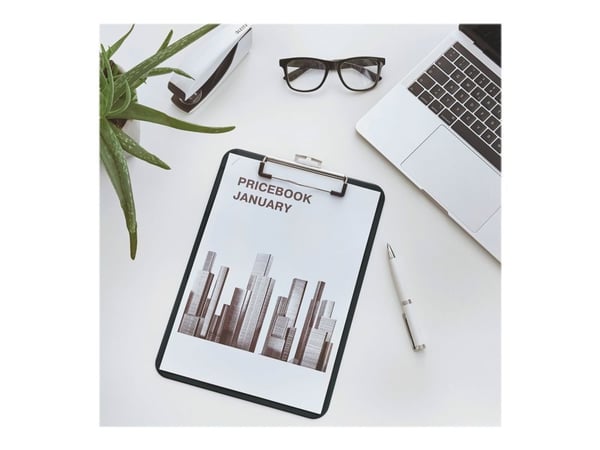 Clipboard Letiz WOW uden forside A4 sort