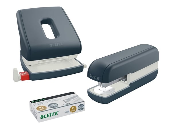 Leitz Cosy - Hullstanser - 30 ark / 3 mm - plast, metall - fløyelsgrå