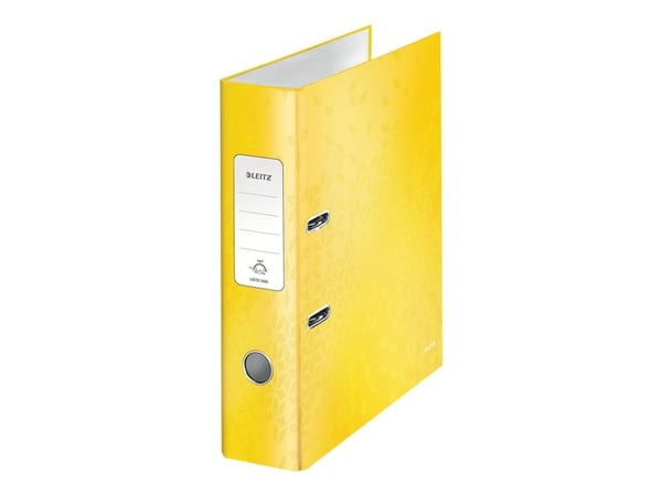 Leitz 180° WOW, A4, Pyöreä rengas, Pahvi, Keltainen, 600 arkkia, 80 g/m²