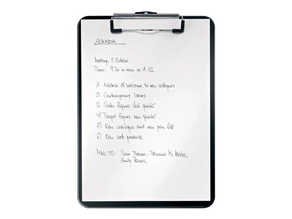 Clipboard Letiz WOW uden forside A4 sort