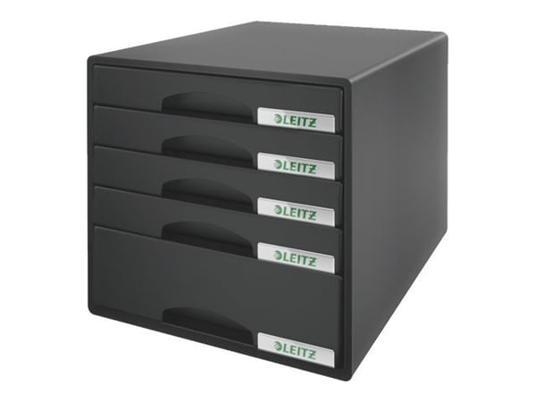 Laatikostokaappi Leitz Plus 5-laatikko musta