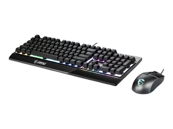 MSI VIGORGK30COMBOUS, USB, Mekaaninen, QWERTY, RGB LED, Musta, Sisältää hiiren