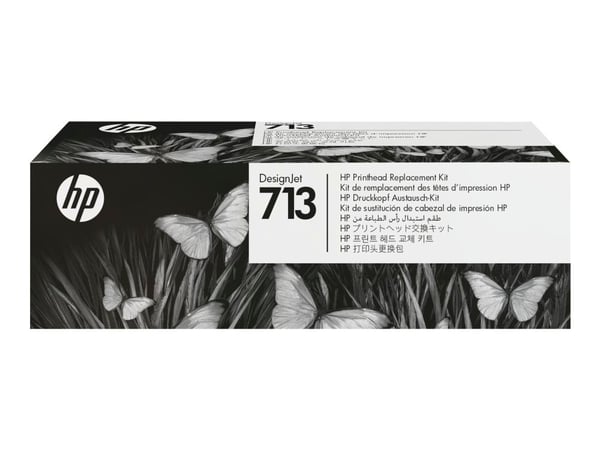 HP 713 - 4-pack - gul, cyan, magenta, pigmentert svart - original - DesignJet - byttesett for skriverhode - for DesignJet Studio, T210, T230, T250,...
