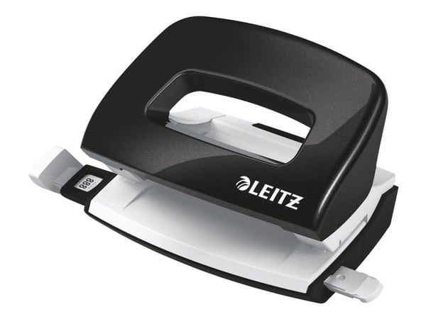 Leitz WOW Mini - Hullstanser - 10 ark / 1 mm - plast, metall - svart