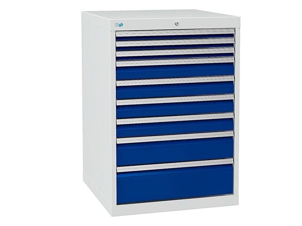 Laatikko-osa 700/07 1019x705x736mm 9 vetolaatikkoa