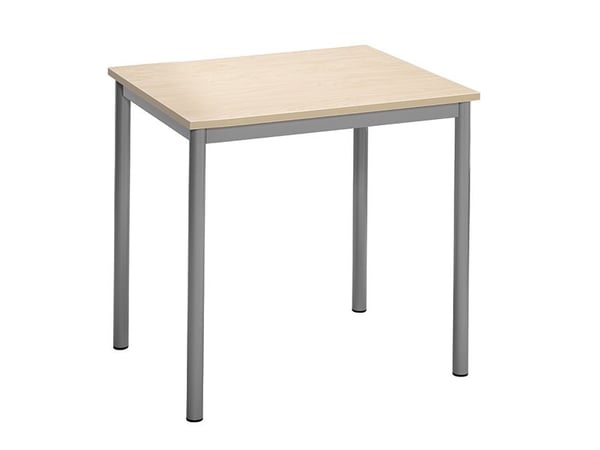 Bord Combi 200, 700x600 mm Højde 720 mm Birk laminat på alugråt understel