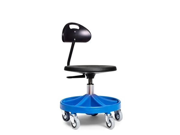 Montørstol All-round model 3124 Sort med rygstøtte