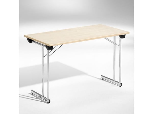 Konferencebord Kongress, Birk 1200x500 mm, Krom understel
