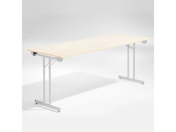 Bord Dinner, Birk 1800x800 mm, Alugråt understel