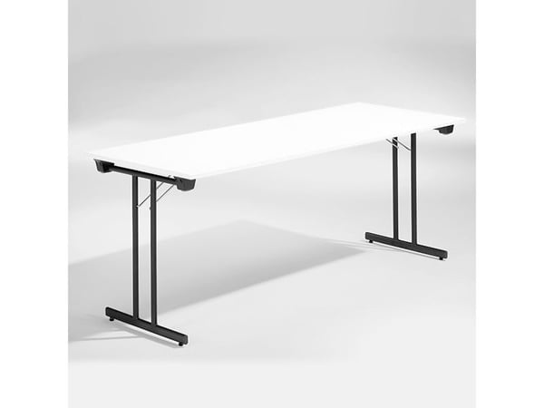 Bord Dinner, Hvid 1800x800 mm, Sort understel