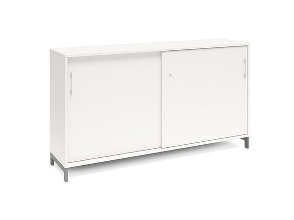 Kontorskab DNA, 1600x890 mm, Hvid/Hvid, skydedør 2A4