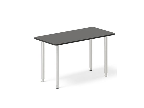 Skrivbord DNA, antracit 1800x800 mm I-ben/alugrå