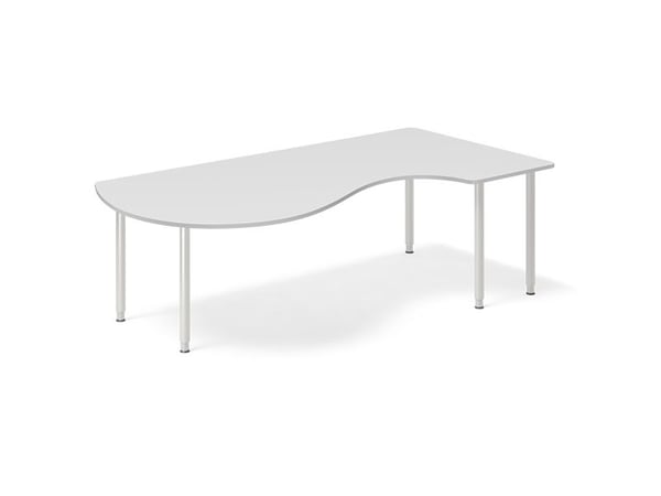 Skrivebord DNA, Lysgrå 2000x1200 mm Venstre I-ben/Alugrå