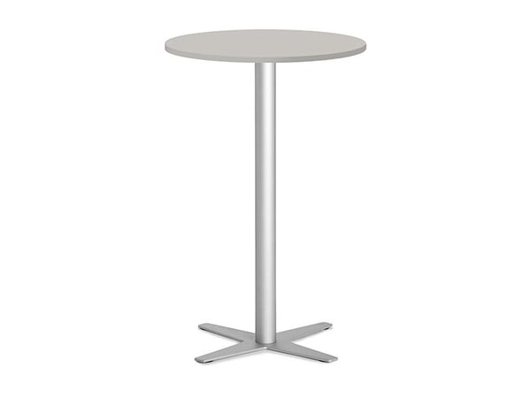 Bord Amy Ø900 H1050 mm, Lys grå laminat Alugråt understel
