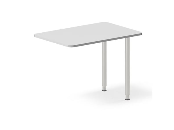Skrivbord, tillägg DNA ljusgrå 1400x600 mm I-bens alugrå