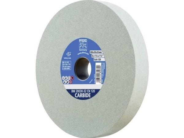PFERD 39008458, Slipehjul, Wolframkarbid, Silisiumkarbid (SiC), Silisiumkarbid, 3350 RPM, Grå