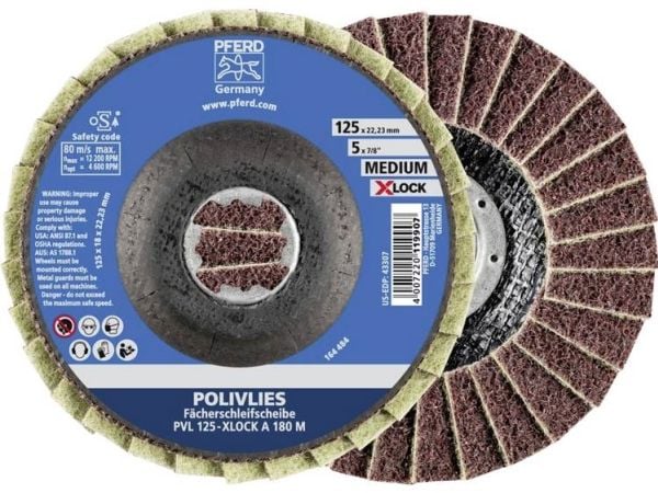 PFERD 44694212, 12200 RPM, 12,5 cm, 18 mm, 180 g, 5 stykker