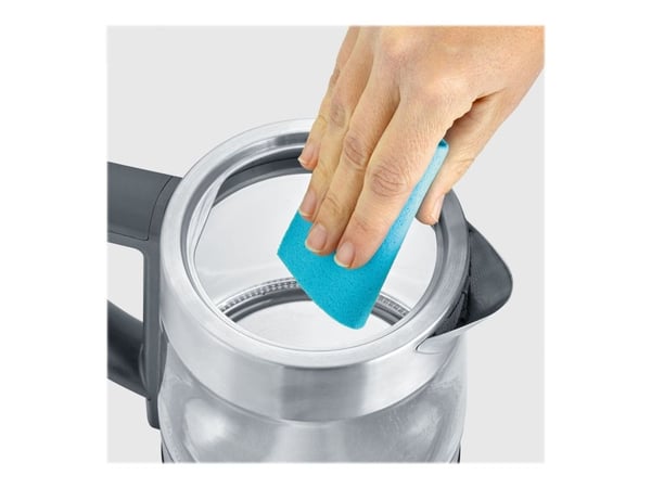 SEVERIN WK 3473 Deluxe Mini - Temaskin/kjele - 1 liter - 2.2 kW - glass/brushed stainless steel/black
