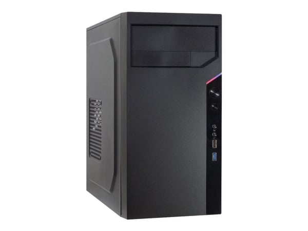 Inter-Tech IT-6505 Reto - Mikrotårn - micro ATX - ingen strømforsyning (ATX) - USB/lyd
