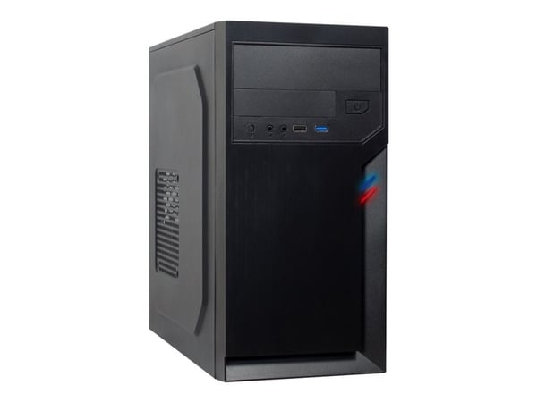 Inter-Tech IT-6502 Romea, Micro Tower, PC, Musta, mikro ATX, 14 cm, 29 cm