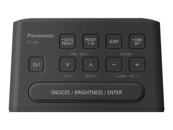 Panasonic-RC-800EG - Klokkeradio - svart