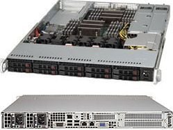 Supermicro SC116 AC2-R706WB2 - Rackmonterbar 1U - forbedret og utvidet ATX - SATA/SAS/PCI Express - hot-swap 750 watt - svart - USB