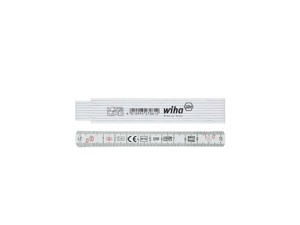 Wiha 27061, Glasfiber, Metrisk, cm, mm, Grå, 1 m, 13 mm