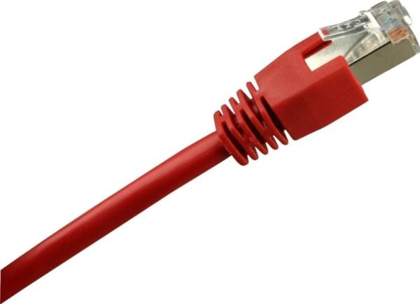 Sharkoon - Koblingskabel - RJ-45 (hann) til RJ-45 (hann) - 10 m - SF/UTP - CAT 5e - rød