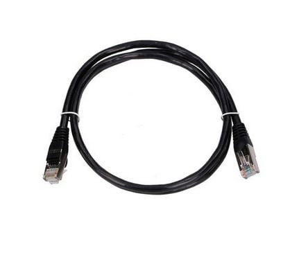 Extralink - Koblingskabel - RJ-45 (hann) til RJ-45 (hann) - 5.6 mm - FTP - CAT 5e - innendørs, formstøpt, uten hindringer - svart