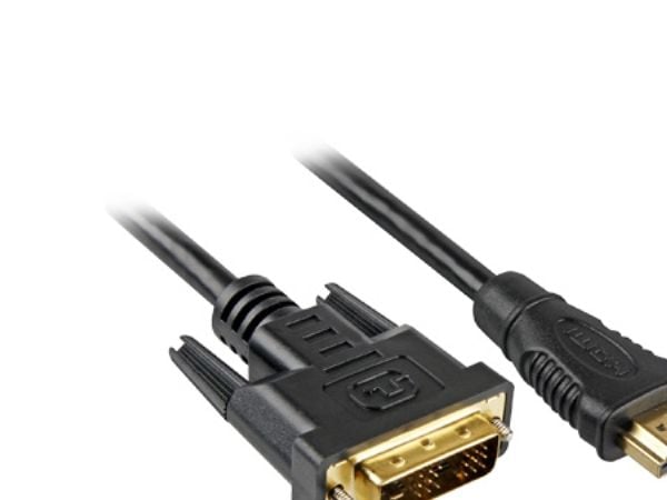 Sharkoon - Adapterkabel - dobbeltlenke - HDMI hann til DVI-D hann - 3 m - svart