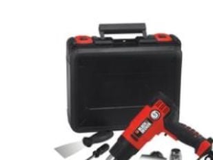 Black & Decker KX2200K, Sort, Rød, 720 l/min, 645 °C, 360 l/min, 65 °C, AC