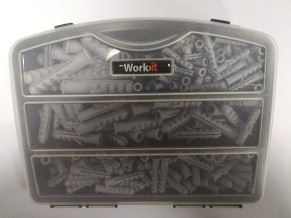 Work-it Work>it® assorterade pluggar i sortimentskasse med 230 delar