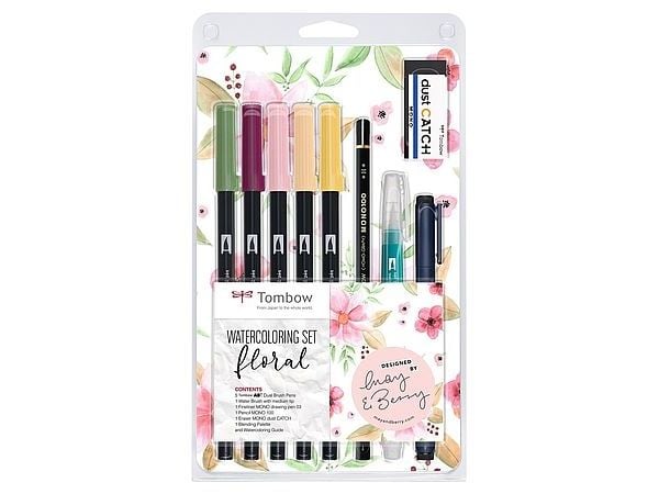 Tombow Marker ABT Dual Brush Akvarelsæt Floral