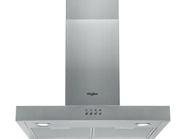 Whirlpool AKR 558/3 IX - Kåpa - skorsten, plan - bredd: 59.8 cm - djup: 45 cm - utsug och återcirkulering (med extra utsugssats) - rostfritt stål