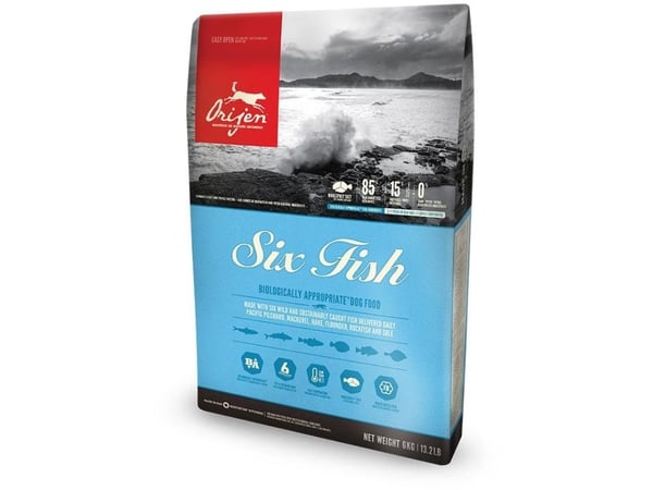 ORIJEN Six Fish - tørfoder til hunde - 6 kg