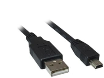 Sharkoon - USB-kabel - mini-USB type B (hann) til USB (hann) - USB 2.0 - 3 m - svart