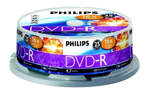 Philips DVD-R DM4S6B25F/00, DVD-R, 4,7 GB