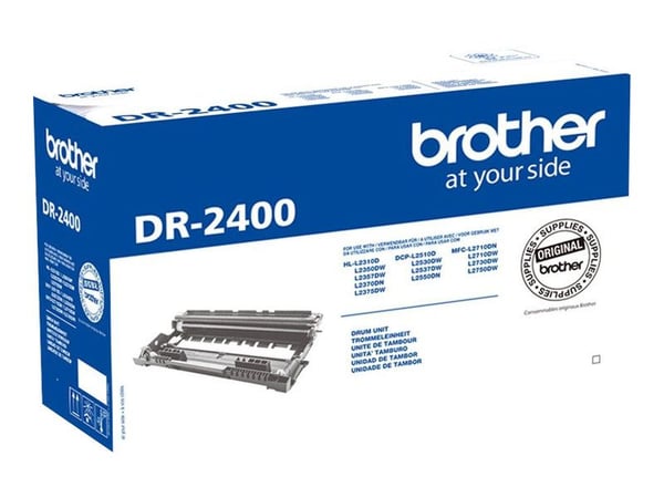Brother DR2400 - Svart - original - valsenhet - för Brother DCP-L2510, L2530, L2537, L2550, HL-L2310, L2370, L2375, MFC-L2710, L2713