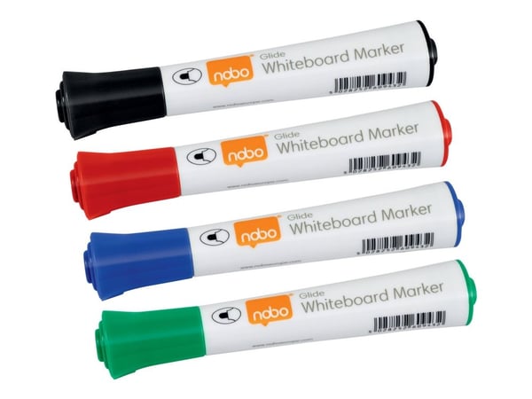 Nobo GLIDE kuivapyyhkimarkkerit (1902096) 4 kpl
