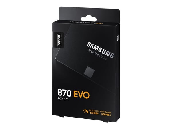 Samsung 870 EVO MZ-77E500B - SSD - kryptert - 500 GB - intern - 2.5" - SATA 6Gb/s - buffer: 512 MB - 256-bit AES - TCG Opal Encryption