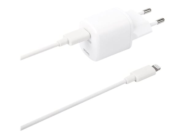 DELTACO USBC-AC141 - Strømadapter - 20 watt - 3 A - PD (USB-C) - hvit