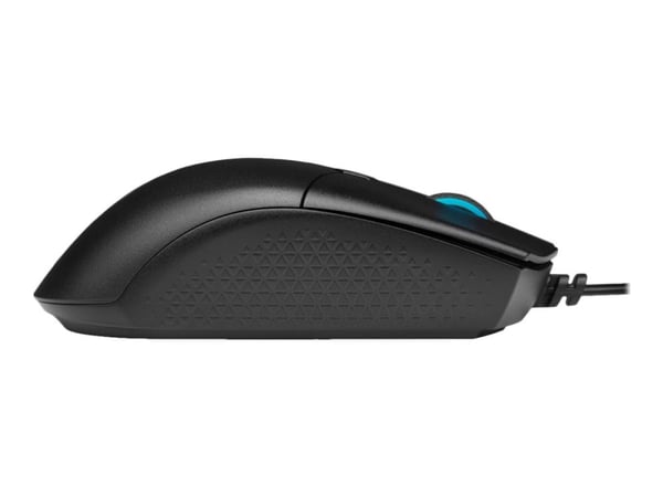 Corsair Katar Pro, Oikeakätinen, Optinen, USB A-tyyppi, 12400 DPI, Musta