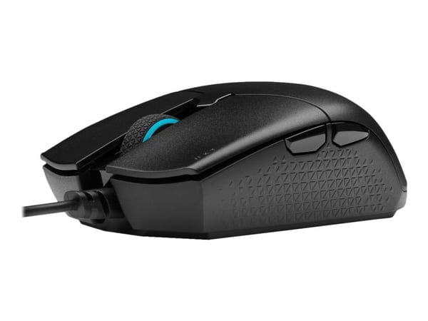 Corsair Katar Pro, Oikeakätinen, Optinen, USB A-tyyppi, 12400 DPI, Musta