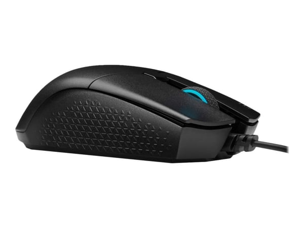 Corsair Katar Pro, Oikeakätinen, Optinen, USB A-tyyppi, 12400 DPI, Musta