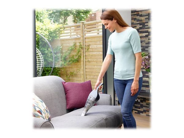 BLACK+DECKER DustBuster NVC215W - Støvsuger - håndholdt - uten pose - uten kabel - Alaska blue