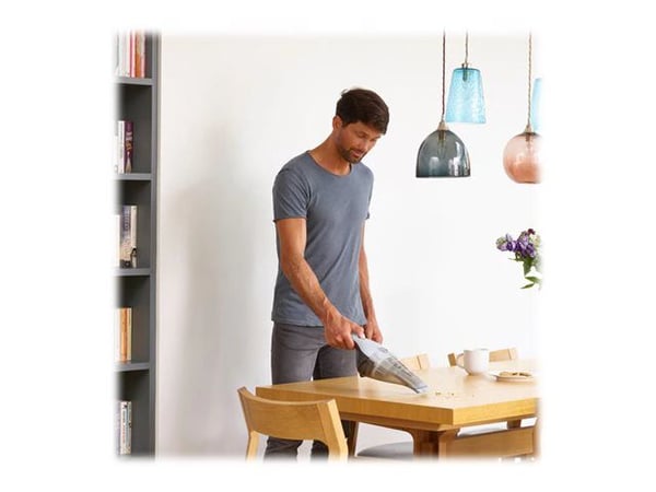 BLACK+DECKER DustBuster NVC215W - Støvsuger - håndholdt - uten pose - uten kabel - Alaska blue